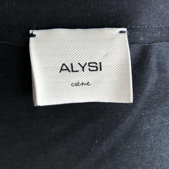 Alysi Open Overcoat Soft Black Women's Sz IT 46 US 8 NWOT $395 - Picture 9 of 10